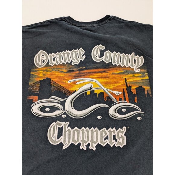 Vintage Orange County‎ Choppers Short Sleeve T-Shirt Mens Size Xl New York - Picture 1 of 7